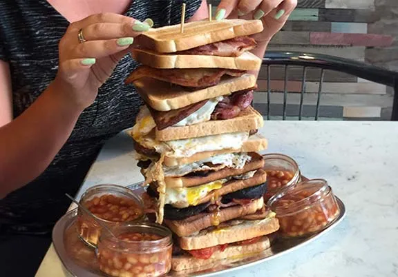 Scottish Breakfast Sandwich Challenge