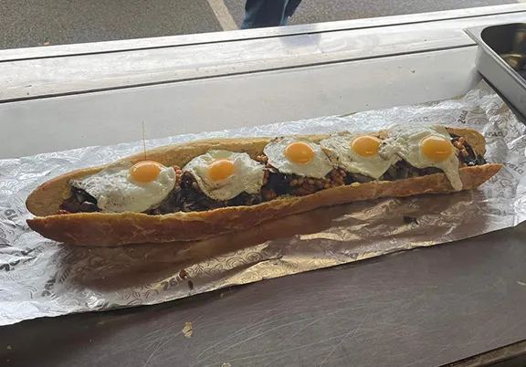Mega Welsh Breakfast Sandwich Challenge