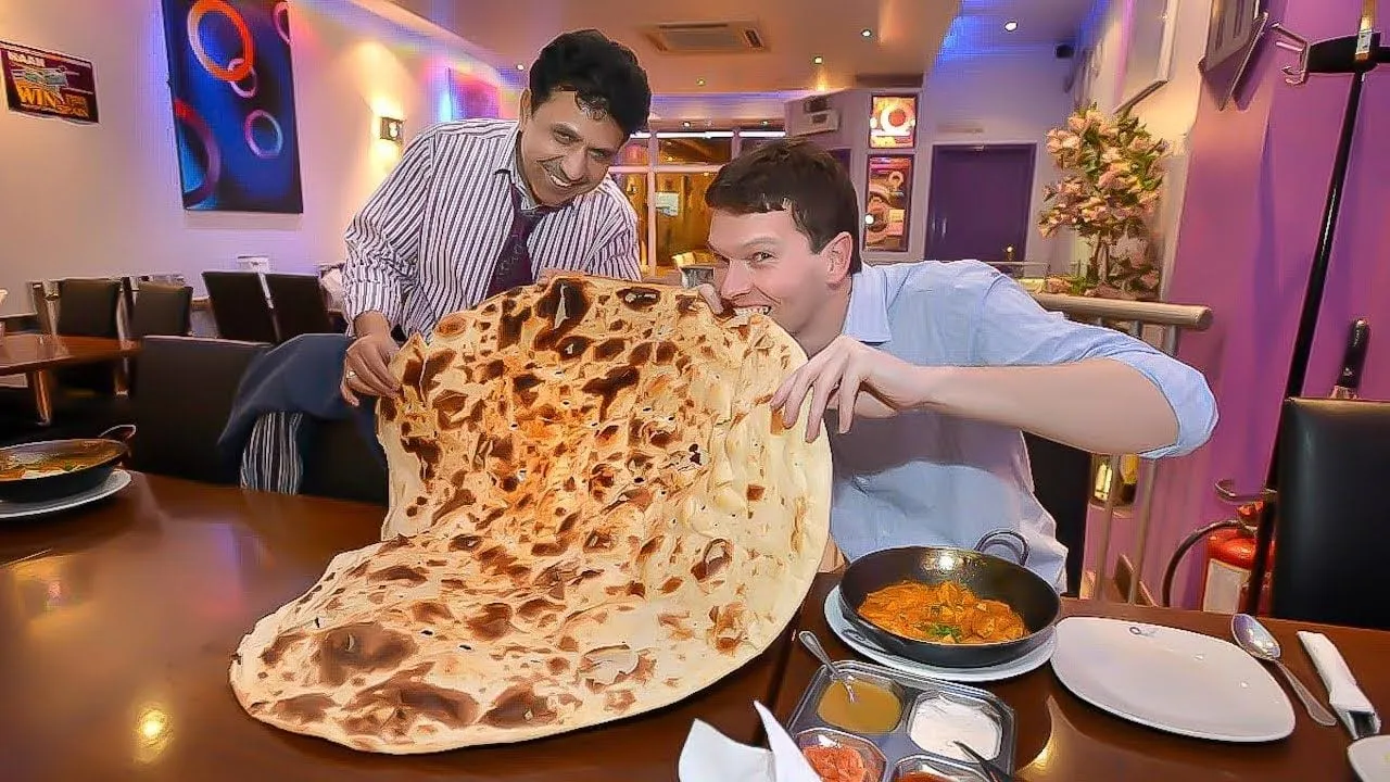 Omar’s Giant Naan Eating Challenge