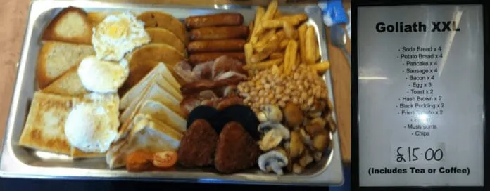 XXL 'Goliath' Ulster Fry Breakfast Challenge